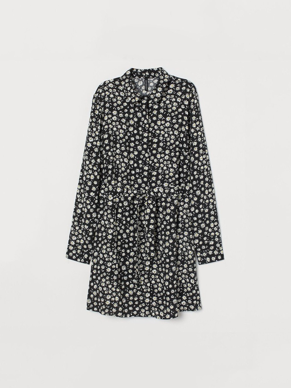 H&M Floral Daisy Spring Shirt Dress Long Sleeve ✨